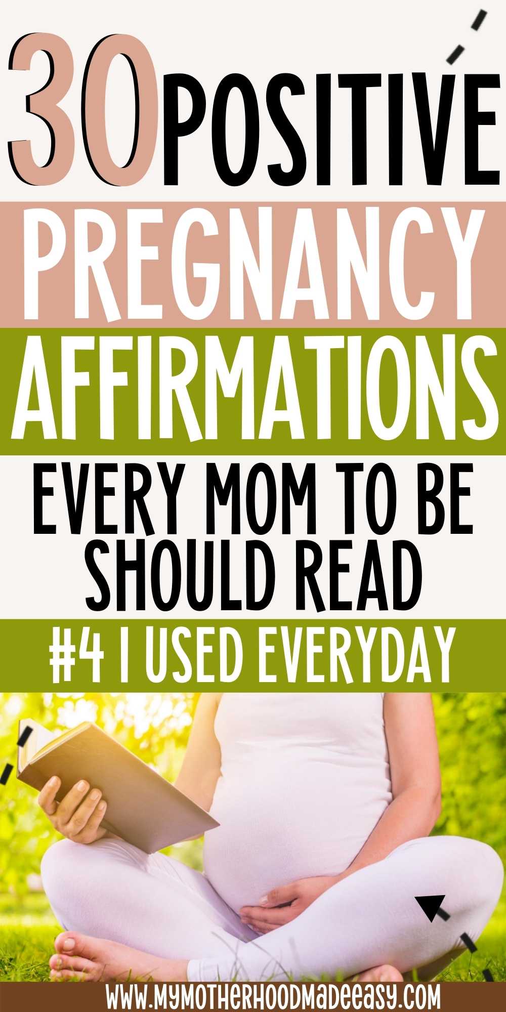 Looking for the perfect positive pregnancy affirmations you can recite for the first trimester, second trimester, and even the third trimester? Check out these 30 amazing positive pregnancy affirmations every mom to be should read!