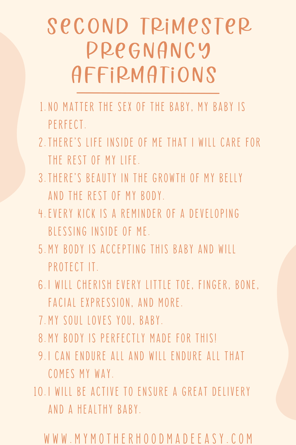 Second Trimester Pregnancy Affirmations Pregnancy Affirmations Second trimester pregnancy affirmations pregnancy affirmations for anxiety positive affirmations for healthy baby