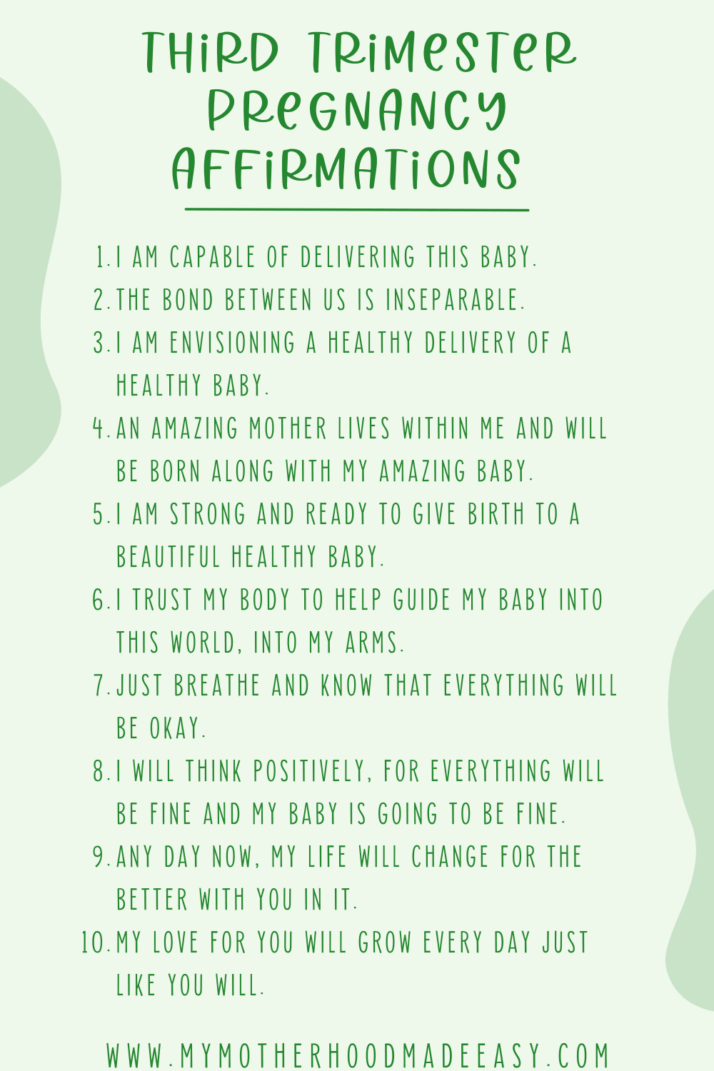 Third Trimester Pregnancy Affirmations Pregnancy Affirmations third trimester Positive pregnancy affirmations third trimester pregnancy affirmations This trimester affirmations pregnancy affirmations for anxiety positive affirmations for healthy baby