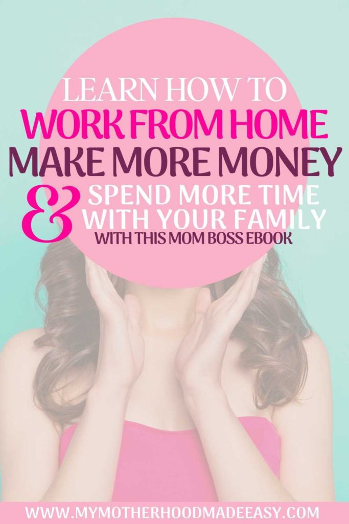 Learn How to Work From Home, make more money and spend more time with your family with this amazing mom entrepreneur ebook