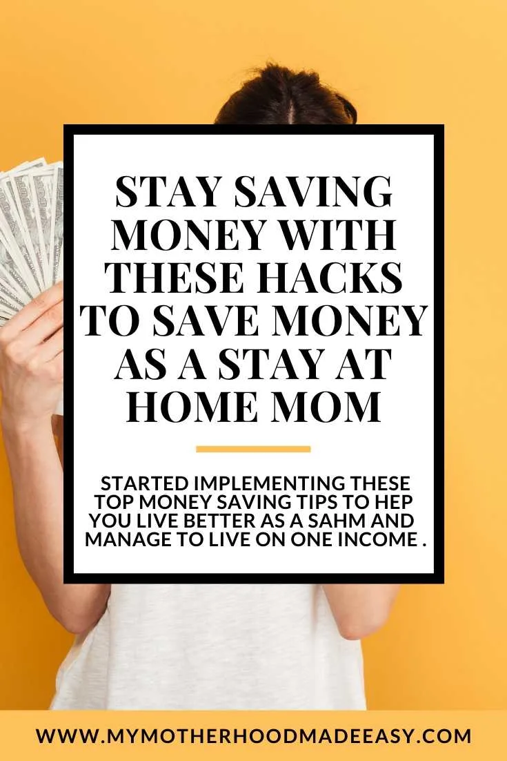 Best Ways To Save Money As A Stay At Home Mom | Frugal Mom | Mom Hacks