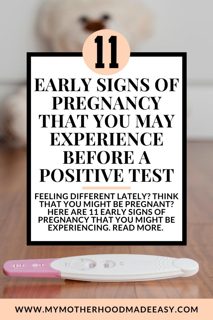 11 Early Signs Of Pregnancy