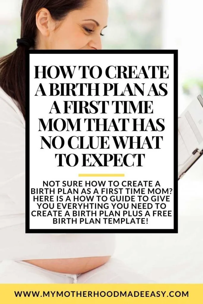Birth Plan | First time Mom | How to Create a Birth Plan