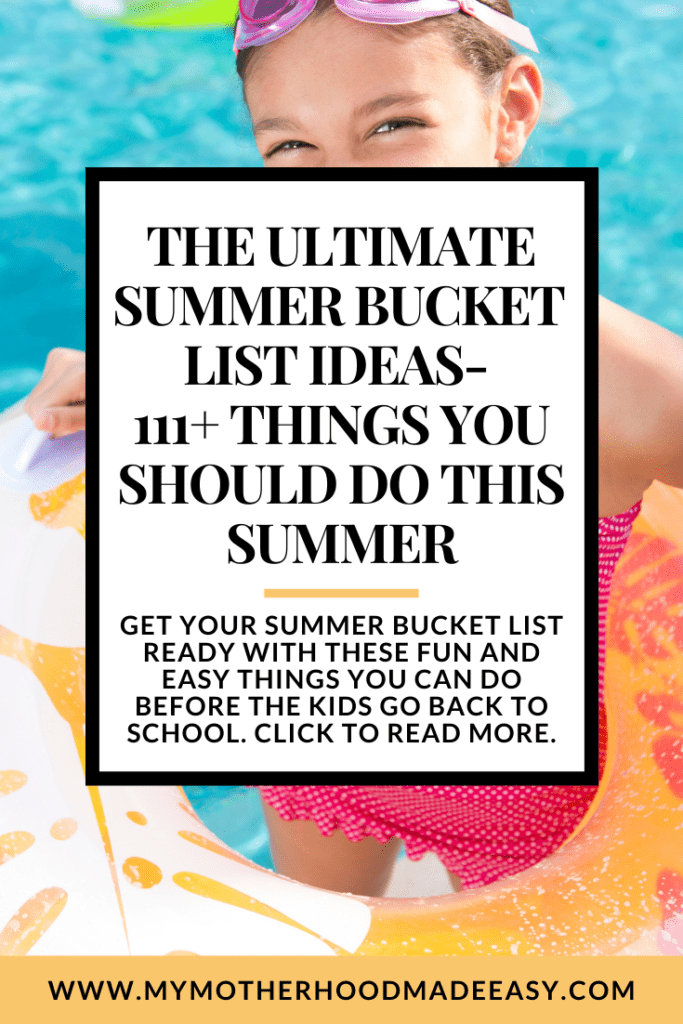 The Ultimate Summer Bucket List Ideas- 111+ Things You Should Do This Summer