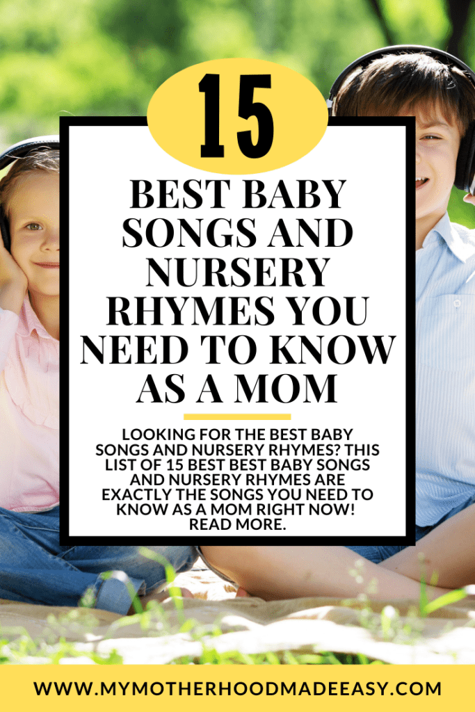 Looking for the best baby songs and nursery rhymes? This list of 15 best best baby songs and nursery rhymes are exactly the songs you need to know as a mom right now! 
Read more.