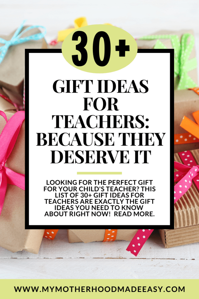 Looking for the perfect gift for your child's teacher? This list of 30+ gift ideas for teachers are exactly the gift ideas you need to know 
about right now!  Read more.