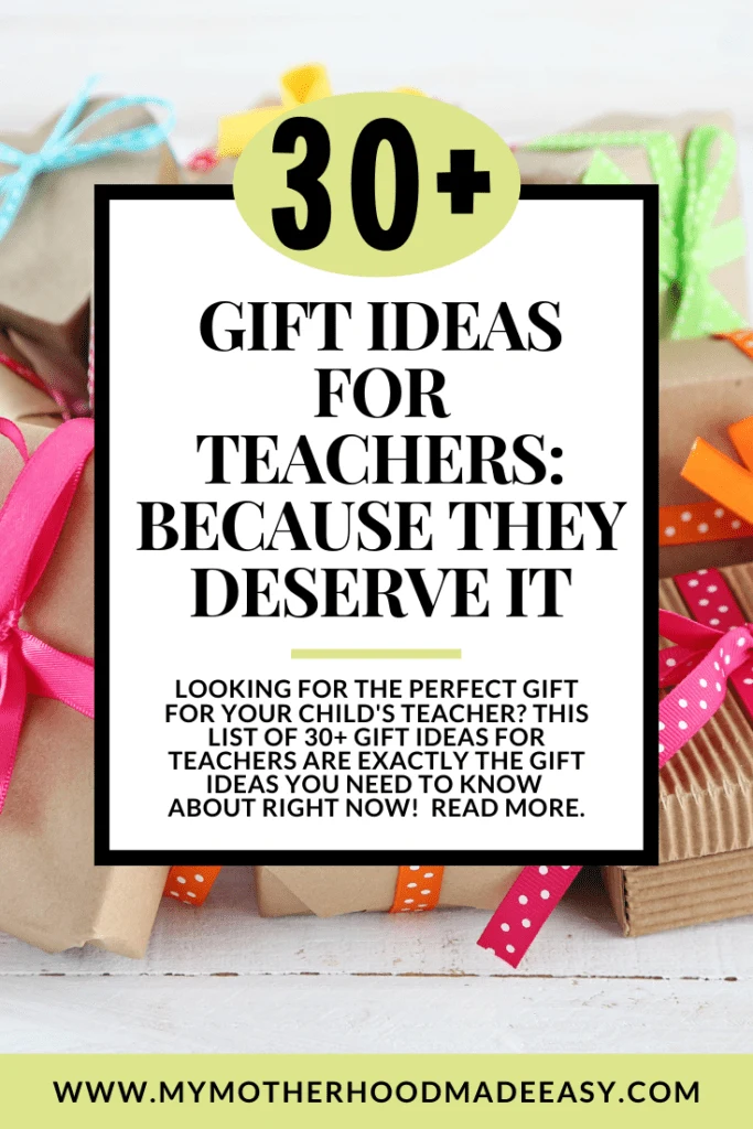 Looking for the perfect gift for your child's teacher? This list of 30+ gift ideas for teachers are exactly the gift ideas you need to know 
about right now!  Read more.