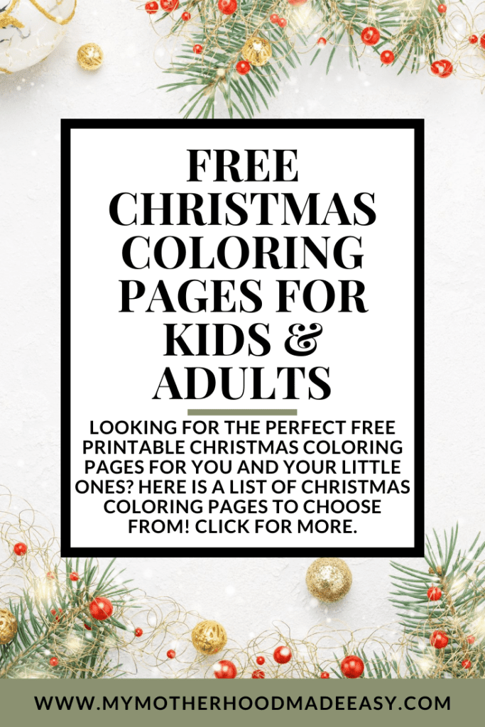 Looking for the perfect free printable Christmas coloring pages pdf for you and your little ones? Here is a list of Christmas coloring pages to choose from! click for more.