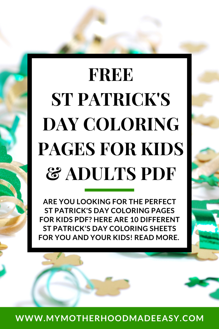 Are you Looking for the perfect St Patrick's Day Coloring Pages for kids pdf? Here are 10 different St Patrick's day coloring sheets for you and your kids! Read more.