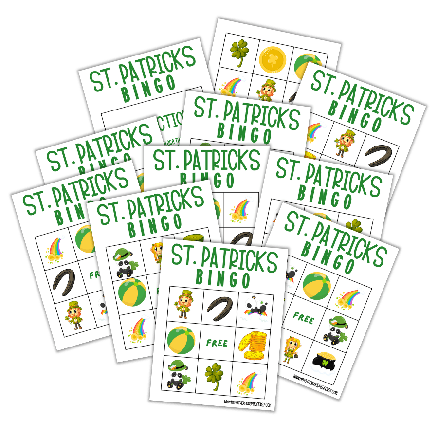 St Patrick's Day Bingo Game Printable