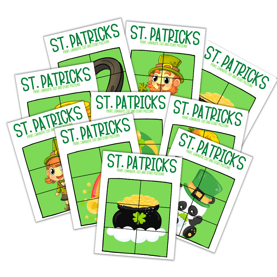 St Patrick's Puzzle Set Worksheet / Puzzle Games