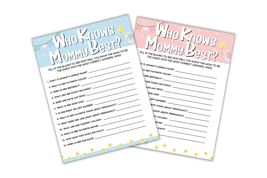 Who Knows Mommy Best? Fun Modern Baby Shower Game Ideas