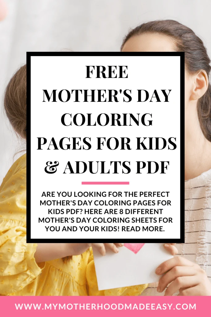 Mother's Day Coloring Pages PDF
