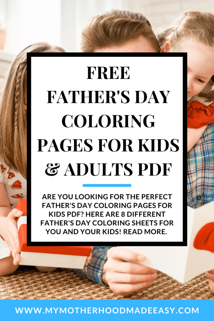 Are you Looking for the perfect Father's Day Coloring Pages for kids pdf? Here are 7 different Father's day coloring sheets for you and your kids! Read more. 
