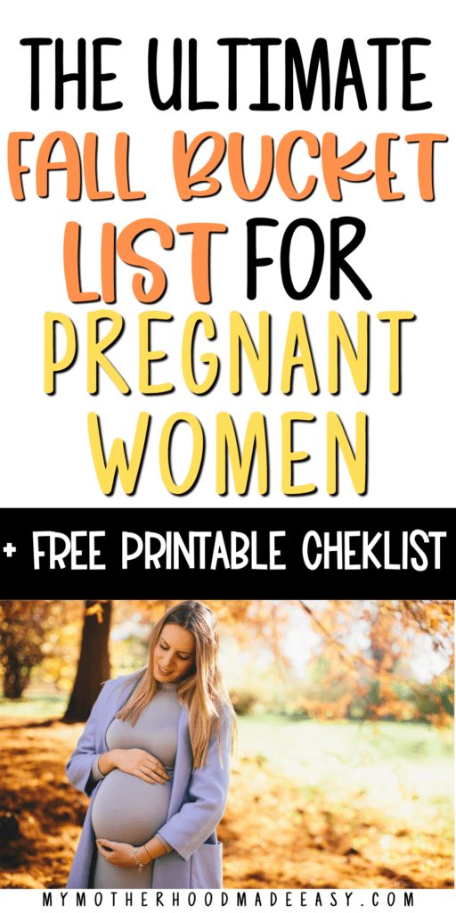 Looking for things to do in the fall while pregnant? Here is a super fun fall bucket list for pregnant moms and mommies to be! Read more!