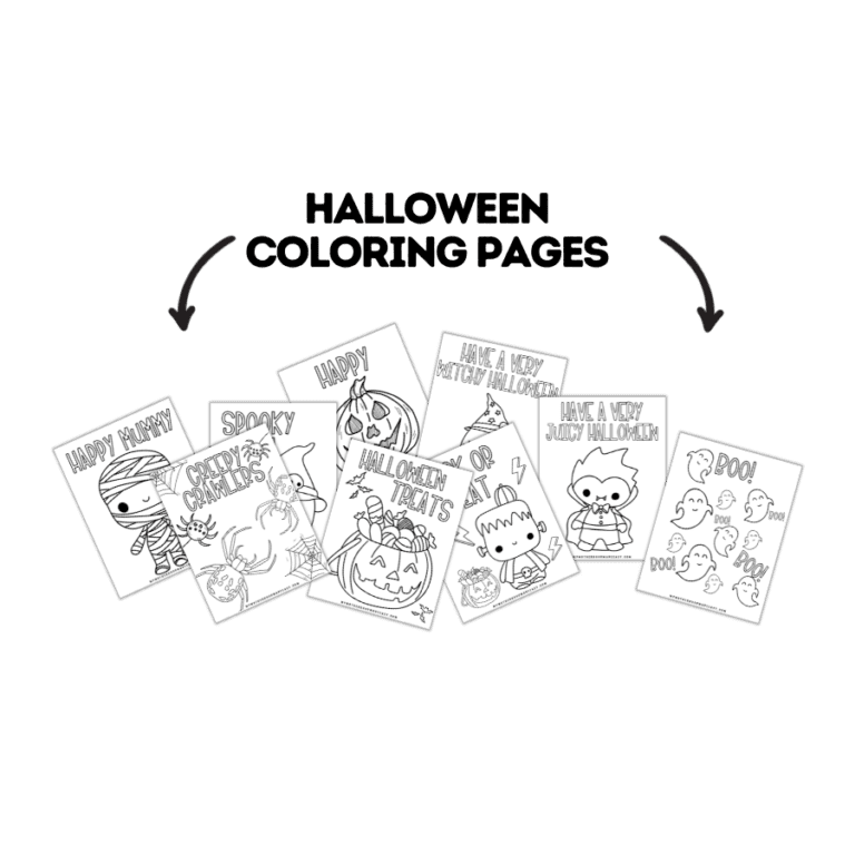 Free Cute Halloween Coloring Pages PDF [To Print Out] – My Motherhood ...