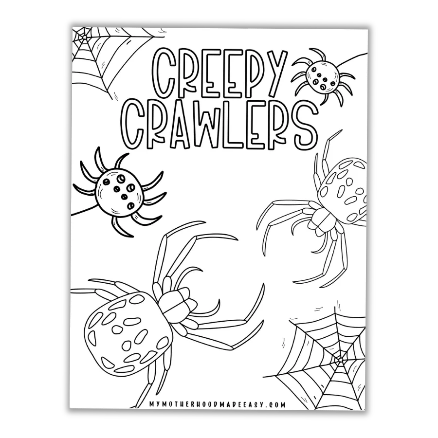 Get your Halloween on with this spooky Spiders and Spider Webs Halloween Coloring Sheet Printable! This PDF is full of creepy crawlers and their webs, perfect for getting you into the holiday spirit. Whether you're looking to add some decorations to your home or just want a fun activity to do with the kids, this coloring sheet is perfect. So print it out and get Ready to get spooky!
