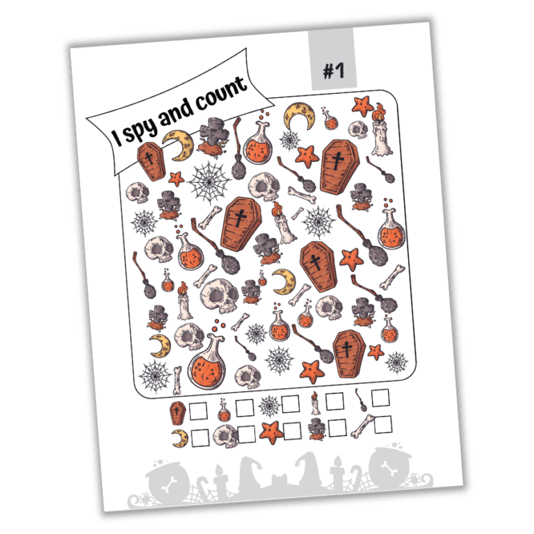 FREE Halloween I Spy Worksheets PDF (2022) – My Motherhood Made Easy