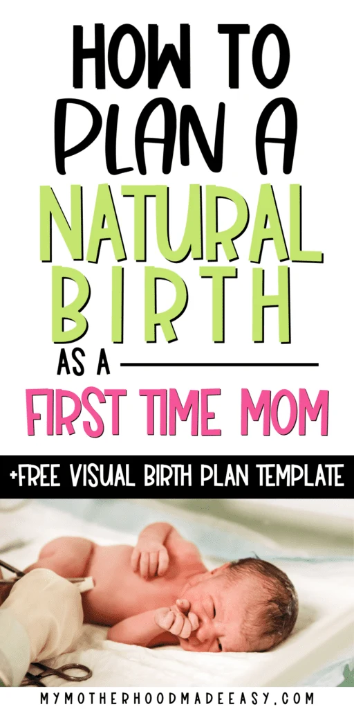 Looking for how to plan a natural birth? Here is everything you need to know about planning for a natural birth + Free Visual Natural Birth Plan template! You can use our natural birth plan template as an example or customize it yourself to fit your birth preferences and needs! Grab your Free Copy of of Printable Visual Birth Plan Template with birth preferences today! 