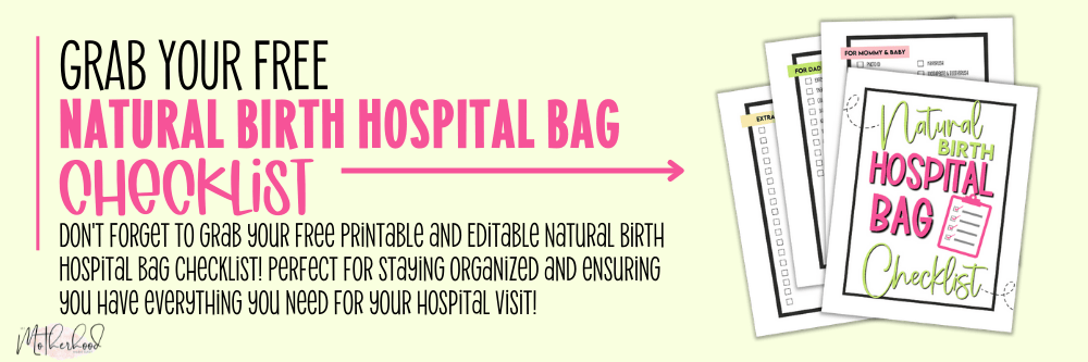 The Complete Hospital Bag Checklist for C-Section Delivery + Free Printable!