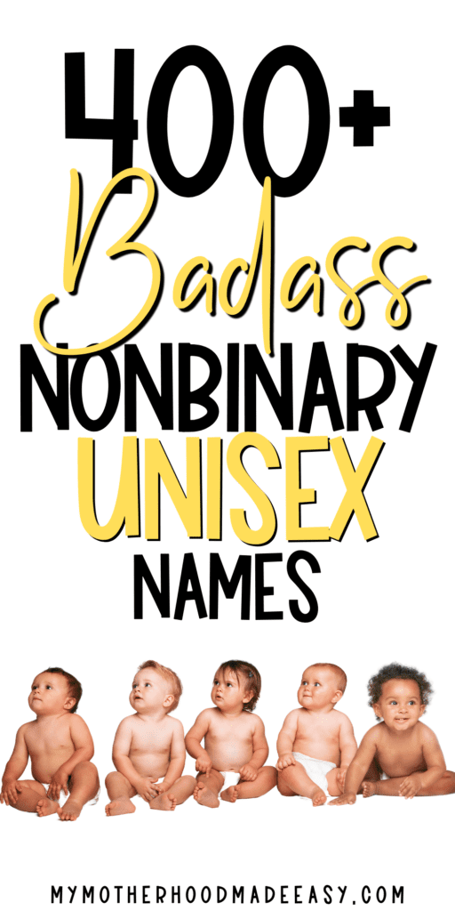 Looking for the cutest unique unisex baby names? Check out our wonderful list of non binary baby names that are also considered gender neutral names, perfect for your Little one!