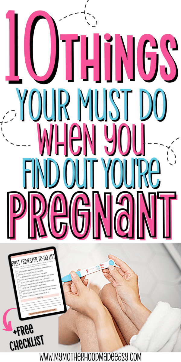 First Trimester To Do List For Mommy To Be [+ Free Checklist for Moms ...