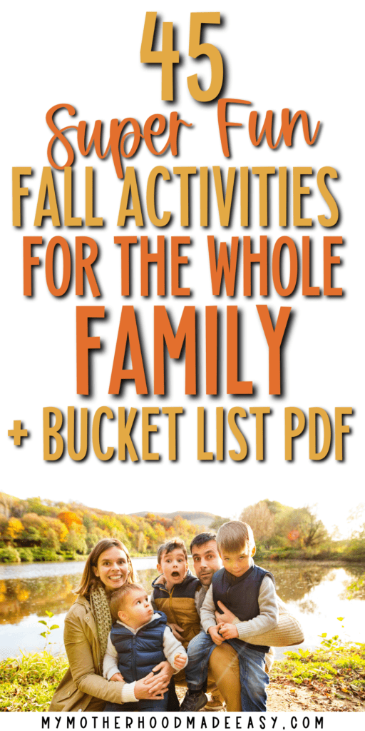 Looking for the best things to do in the fall with your family? Here is an ultimate list of Fun family activities plus a Family Fall Bucket List!
