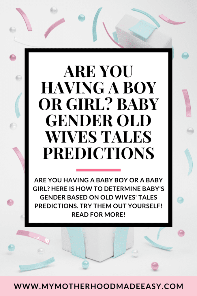 25 ways to 'predict' if you're having a boy or girl