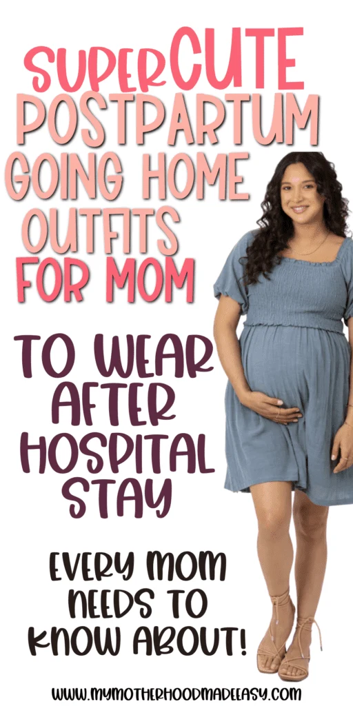 Looking for the perfect going home outfit for moms? Here are cute postpartum going home outfits for moms that you can wear after your hospital stay! Read more!