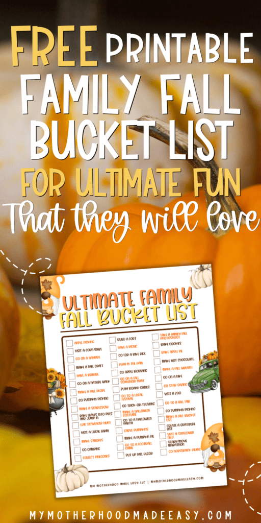 Looking for the best things to do in the fall with your family? Here is an ultimate list of Fun family activities plus a Family Fall Bucket List!