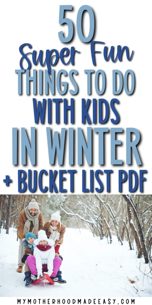 Looking for things to do in winter? Check out our Winter Bucket List PDF! This list includes 50 fun activities that will keep you entertained all season long.