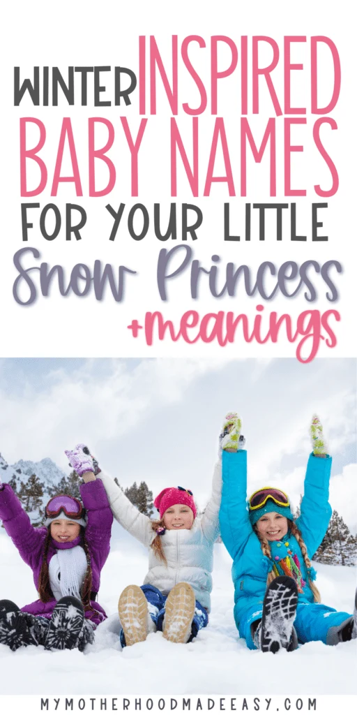 Looking for the perfect Winter Girl Name to give to your Little Snow Princess? Here is a list of over 100  Winter names for girls to choose from! Read more.