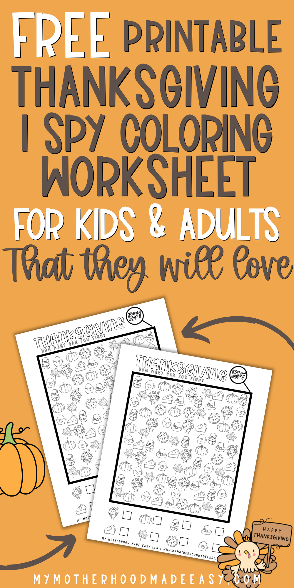 FREE Printable Thanksgiving I SPY Worksheet PDF (2024) – My Motherhood ...