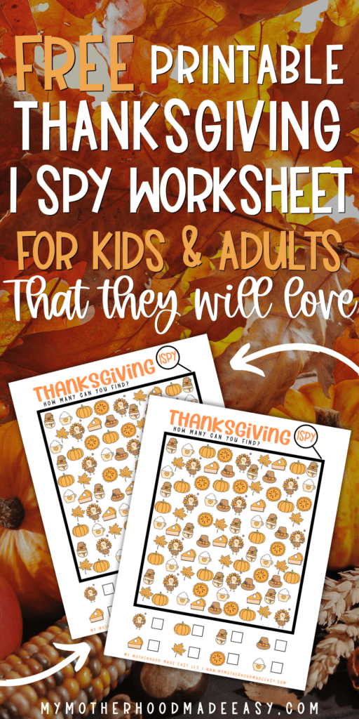 Are you looking for a fun thanksgiving activity? Try our FREE Printable Thanksgiving ISPY Worksheet PDF! Perfect for kids and adults! Read more. 
