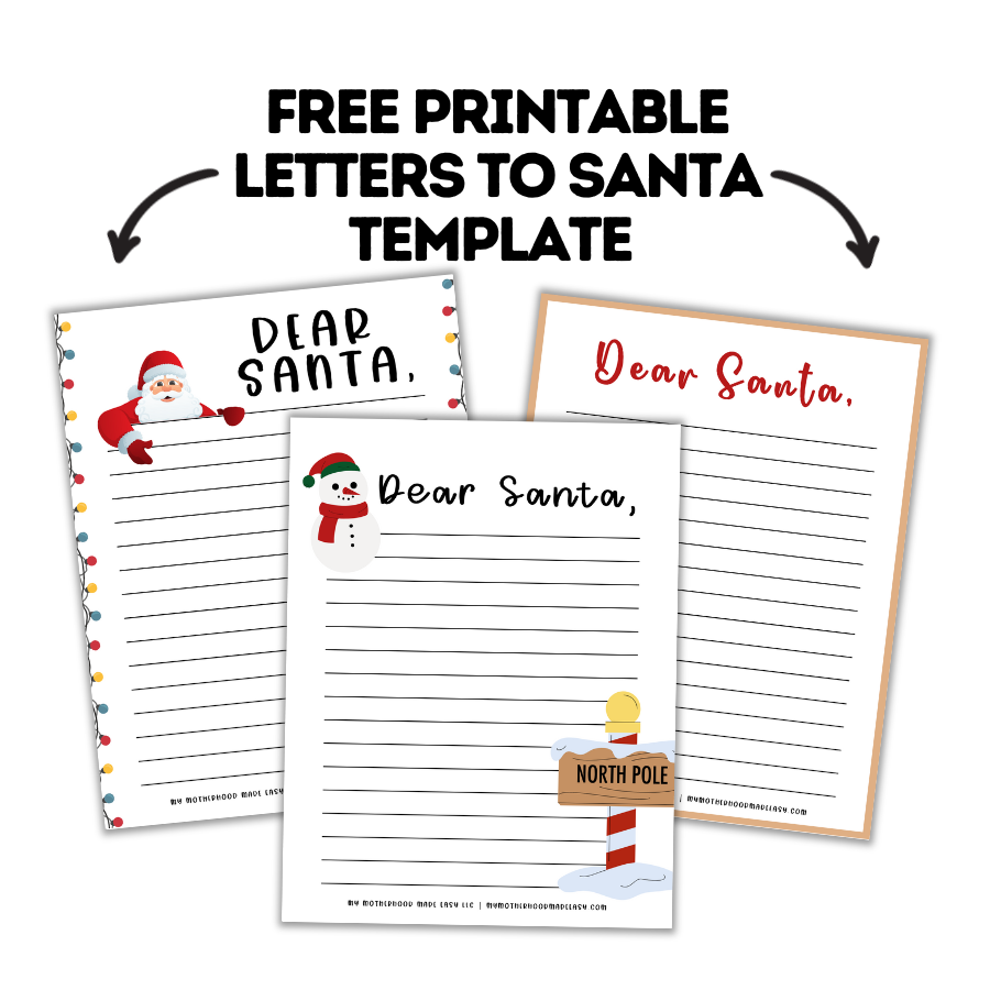 letters to santa template printable free