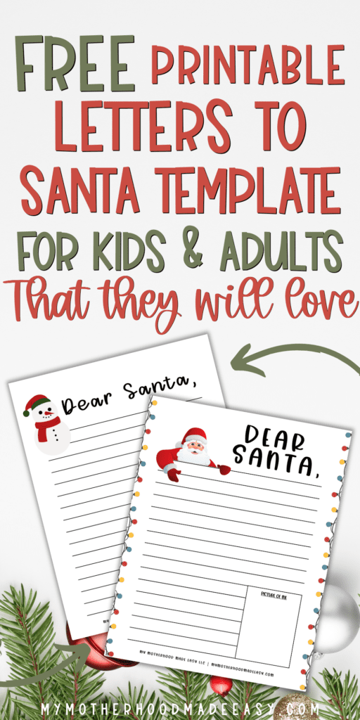 letter to santa template free
