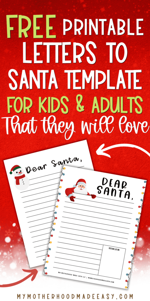 letter to santa template pdf