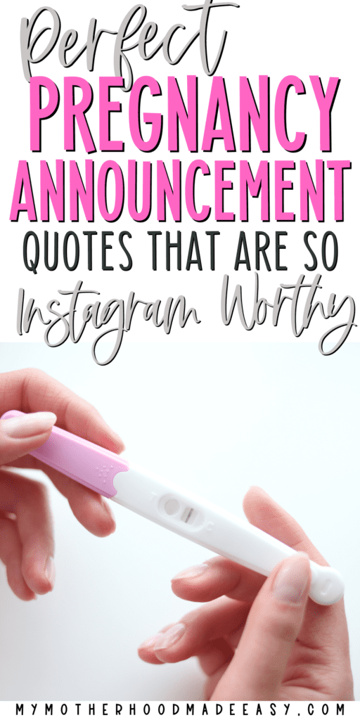 pregnancy announcement quotes for instagram 