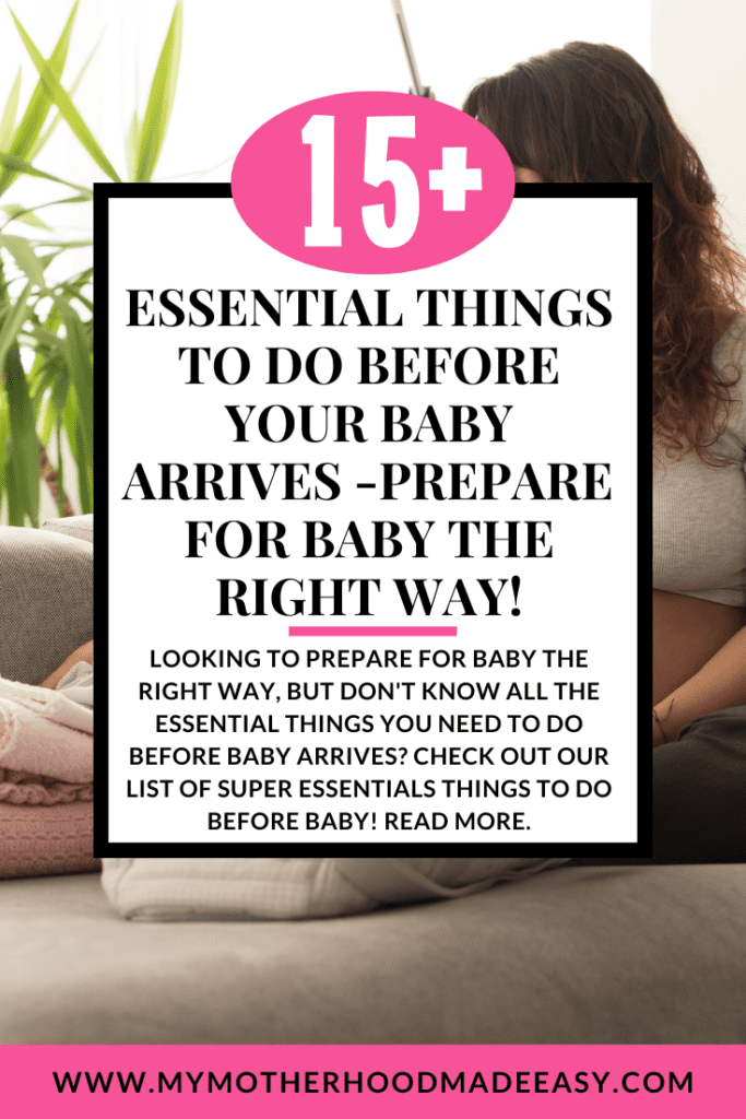 things to do before baby arrives