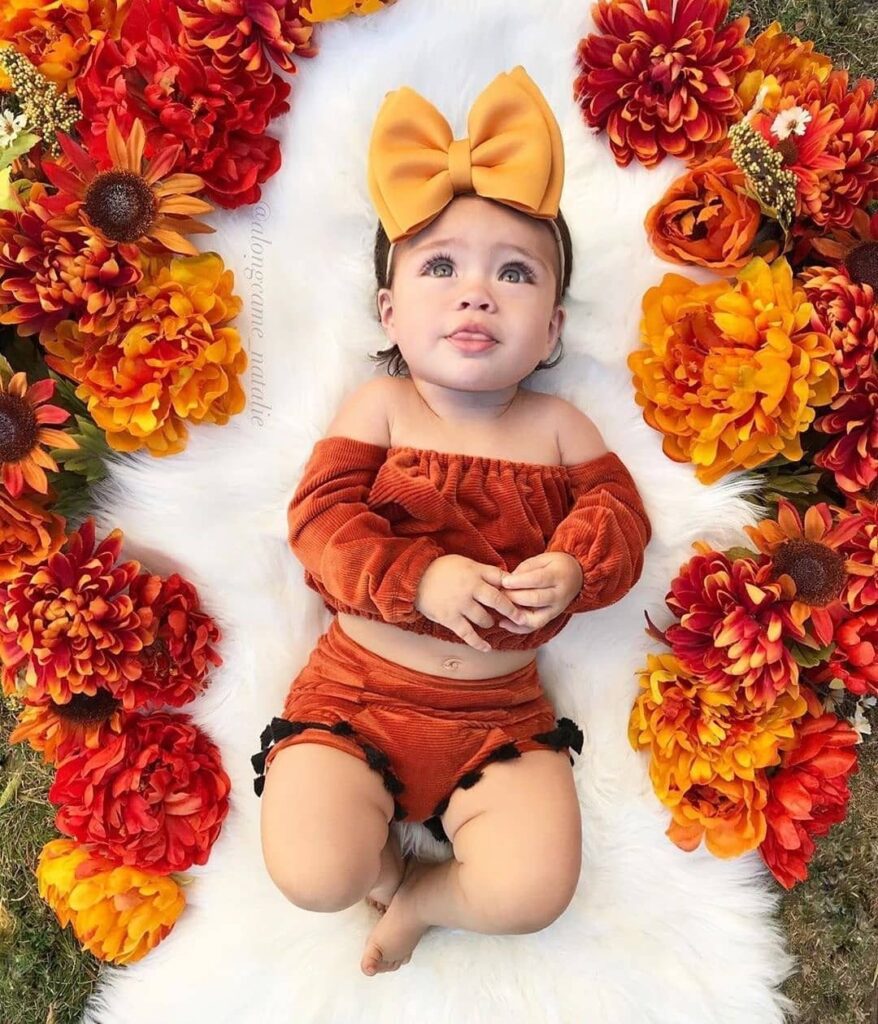 fall baby pictures girl