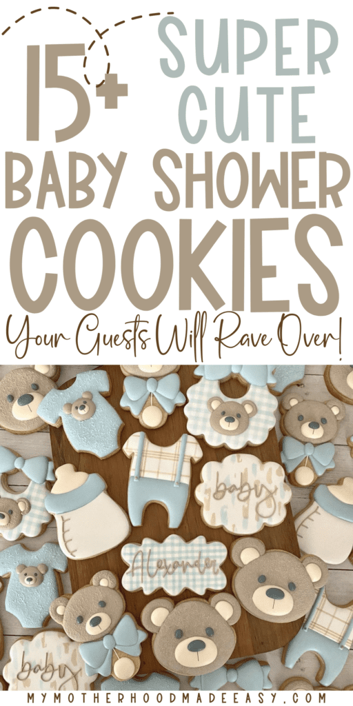 Bear Baby Shower Cookies