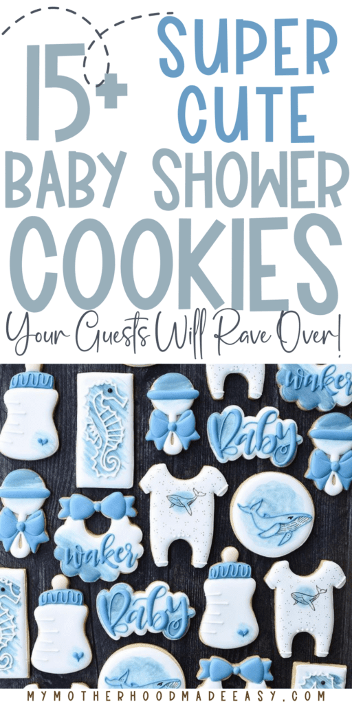 Blue Baby Shower Cookies