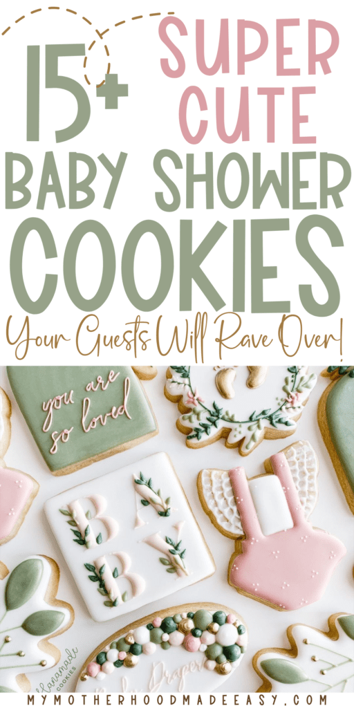 Pink Elegant Baby Shower Cookies