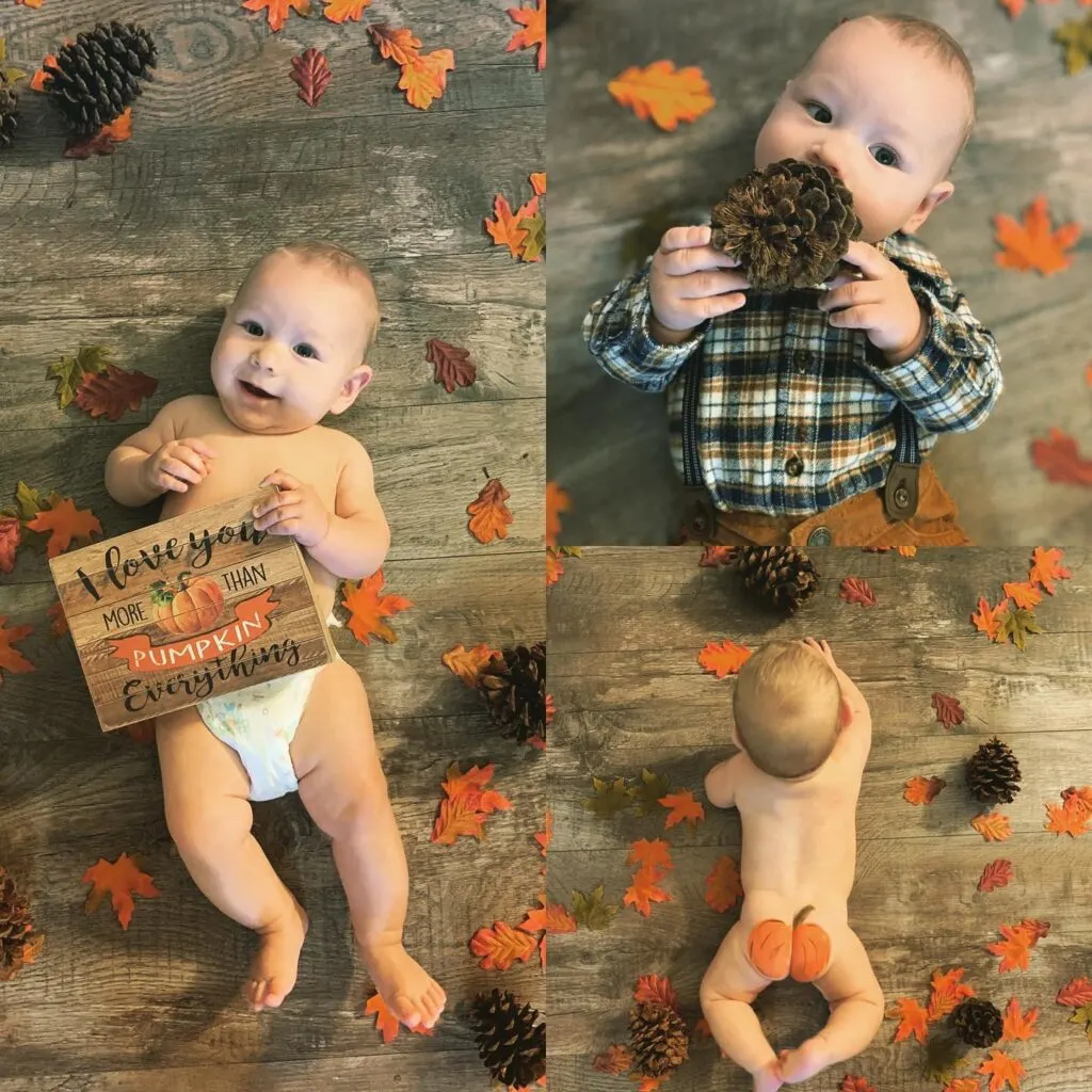baby fall photo ideas