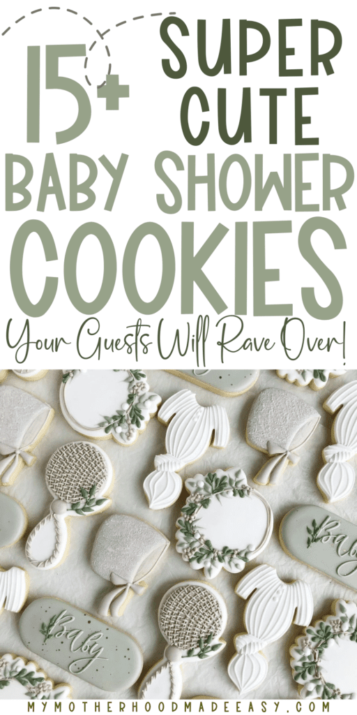 Greenery Boho Baby Shower Cookies