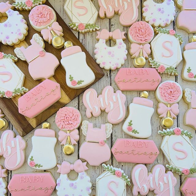 It's A Girl Baby Shower Cookies