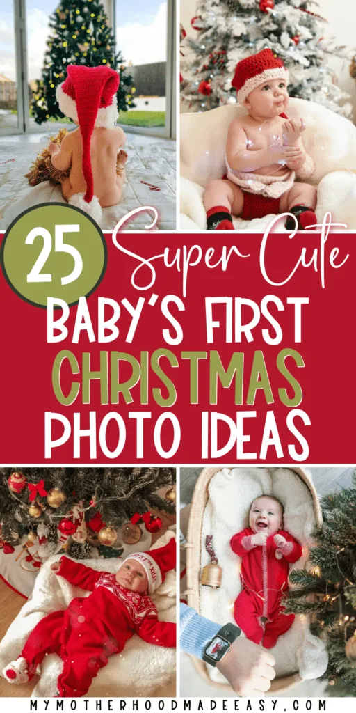 25 Super Cute Baby’s First Christmas Photo Ideas You totally Wanna Steal