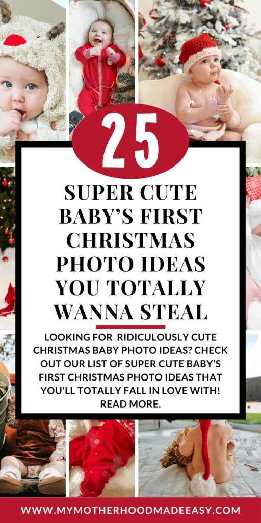 Christmas baby photoshoot ideas at home
