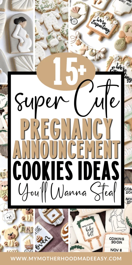 surprise pregnancy announcement cookies