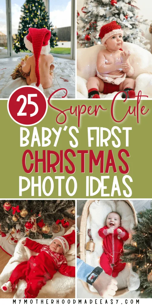 baby boy first Christmas photo ideas